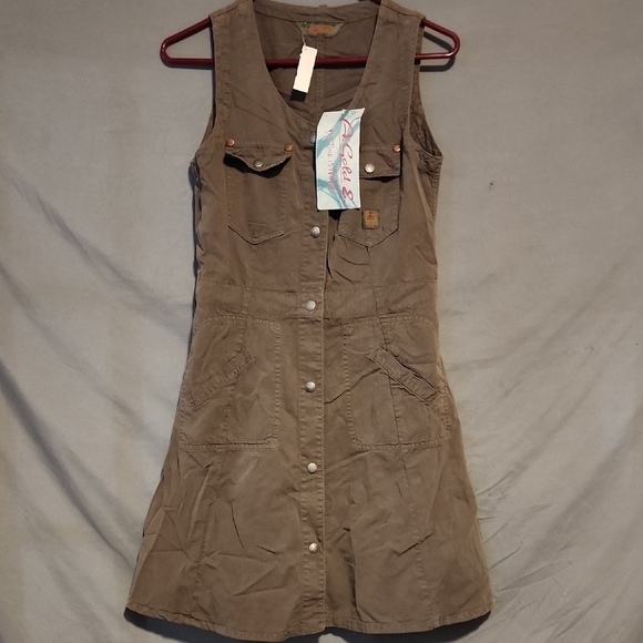 Agolde Dresses & Skirts - A Gold E NWT Earth Colored Nicoletta  Button-Down Dress